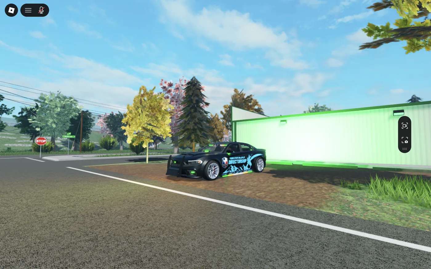 A pursuit ending against a trailer